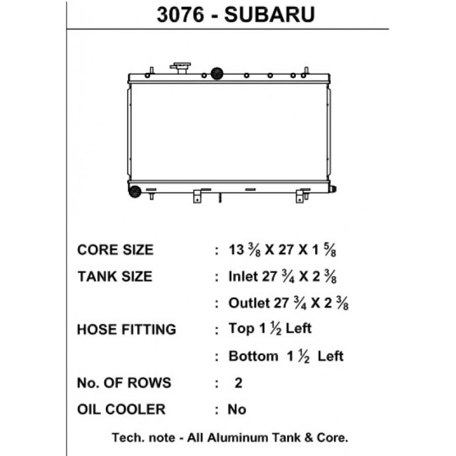 SUBARU IMPREZA EJ25 2.5L WRX STI CSF Radiators Radiator