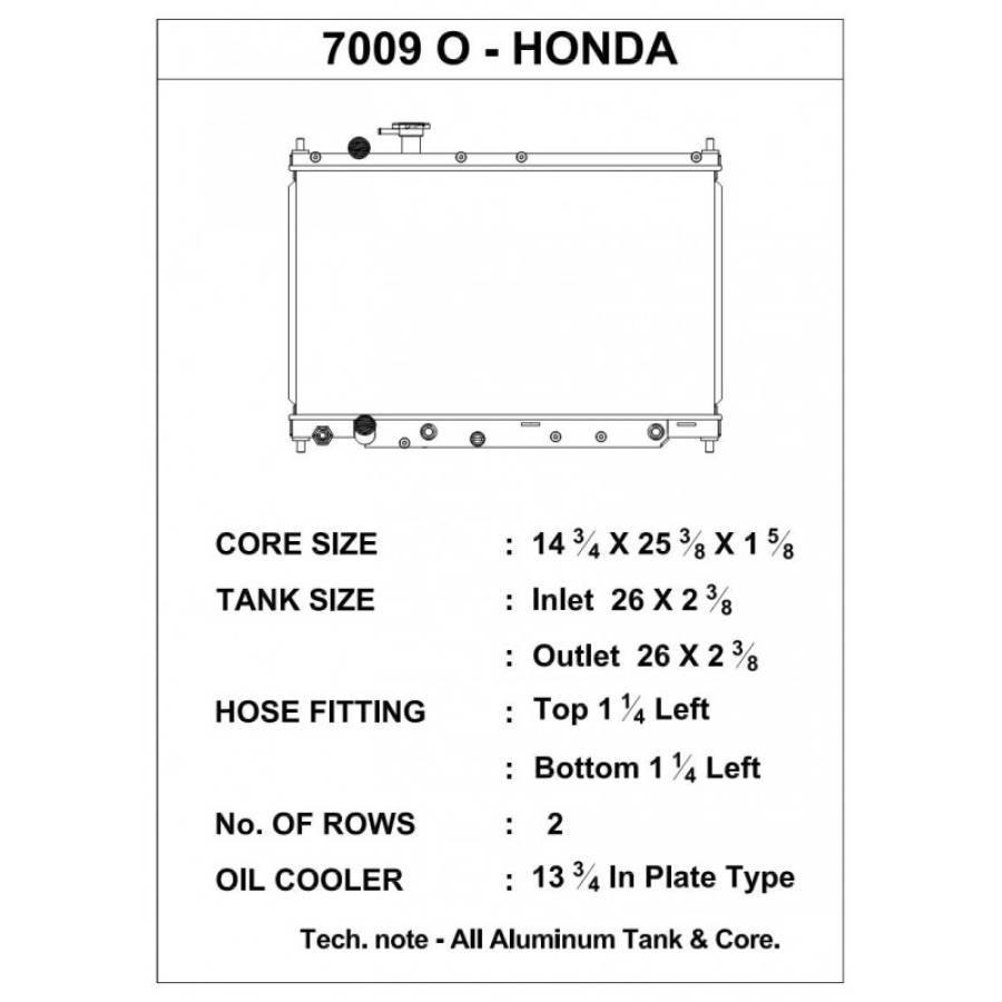 HONDA S2000 AP 2.2L CSF Radiators Radiator