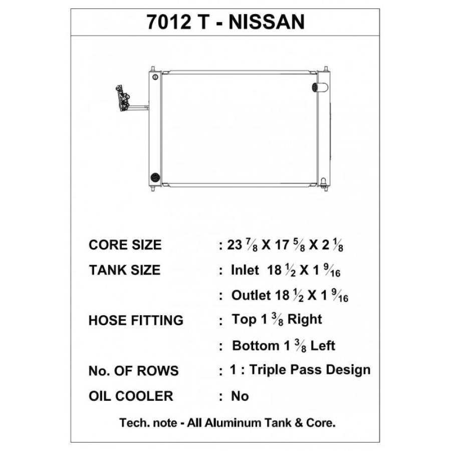 NISSAN 370Z Z34 3.7L CSF Radiators Radiator