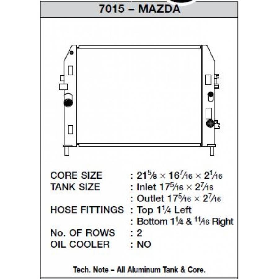 MAZDA MX5 ND 1.5L CSF Radiators Radiator