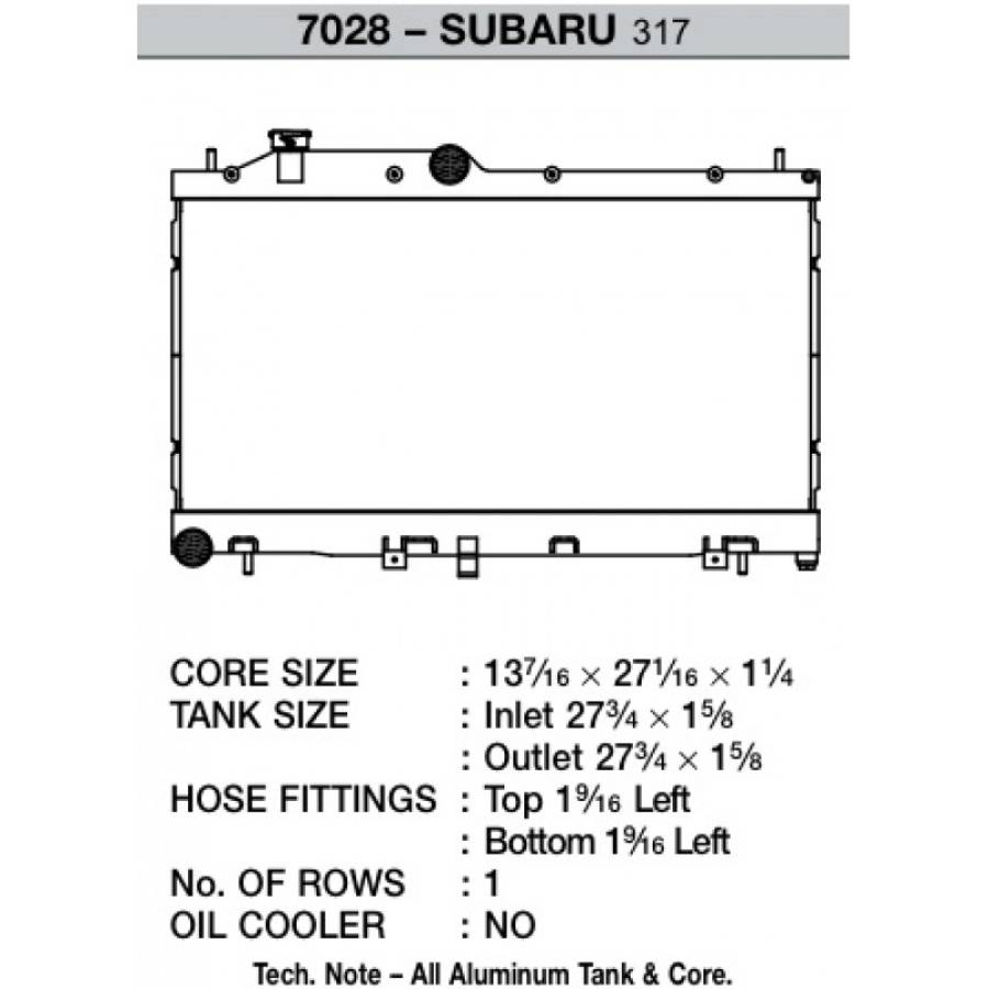 SUBARU IMPREZA EJ25 2.5L WRX STI CSF Radiators Radiator