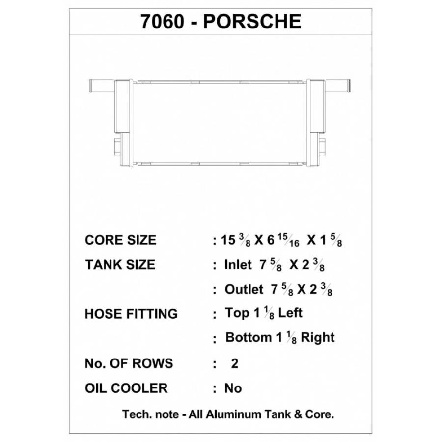 PORSCHE CAYMAN 981 3.8L CSF Radiators Radiator