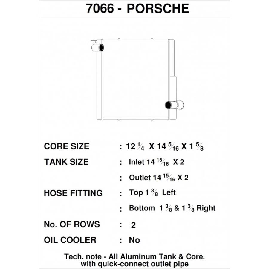 PORSCHE CAYMAN 981 3.8L CSF Radiators Radiator