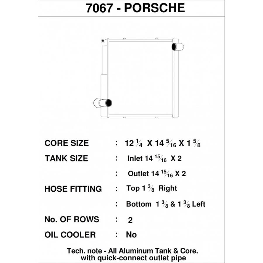 PORSCHE CAYMAN 981 3.8L CSF Radiators Radiator