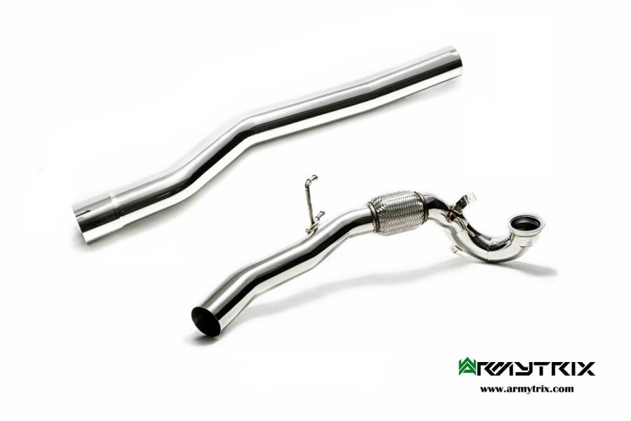 VW GOLF MK7.5 2.0 TSI R Armytrix Stainless Steel Downpipe (OPF)