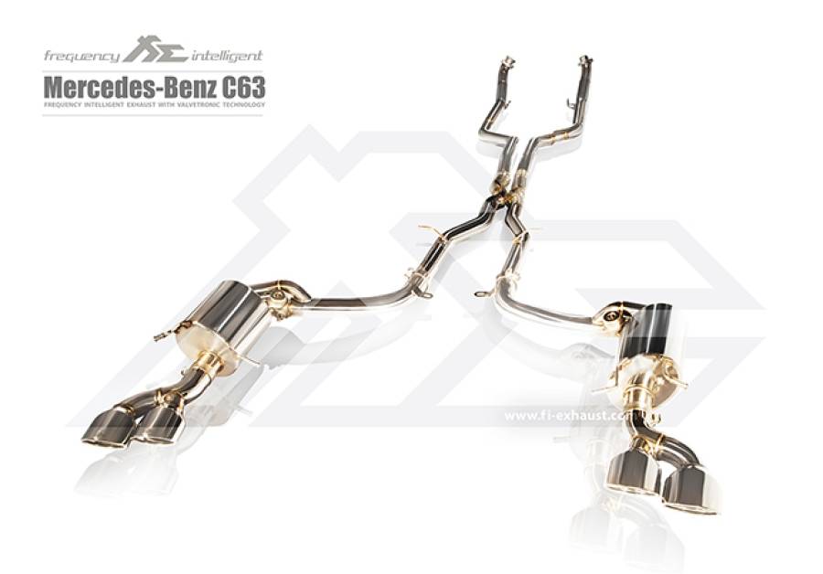 MERCEDES-BENZ C-CLASS W204 C63 AMG Fi Exhaust Acier inoxydable Cat-back