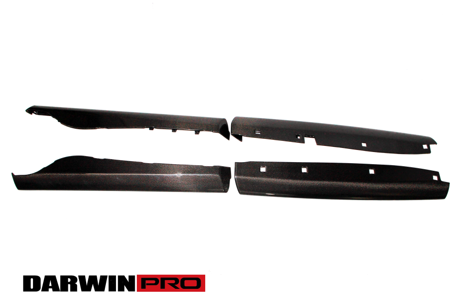 DarwinPro FRP BASE W/ CARBON (1 SIDED) Side skirt splitters