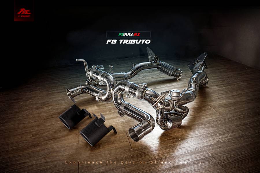 FERRARI F8 TRIBUTO 3.9L V8 Fi Exhaust Stainless Steel Cat-back (OPF)