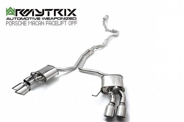PORSCHE MACAN 95B FACELIFT 2.0L Armytrix Stainless Steel Cat-back OPF