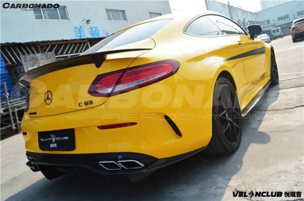 MERCEDES-BENZ C-CLASS C205 C63 AMG DarwinPro FRP BASE W/ CARBON (1 SIDED) Trunk Spoiler
