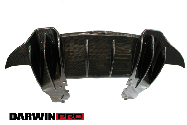 DarwinPro FRP BASE W/ CARBON (1 SIDED) Rear diffuser