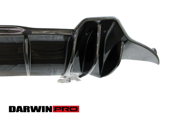 DarwinPro FRP BASE W/ CARBON (1 SIDED) Rear diffuser