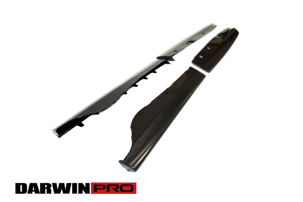 DarwinPro FRP BASE W/ CARBON (1 SIDED) Side skirt splitters