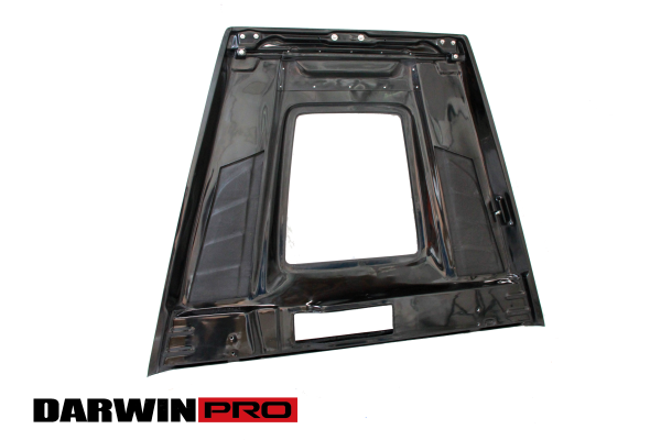 DarwinPro FRP BASE W/ CARBON (1 SIDED) Hood with glass