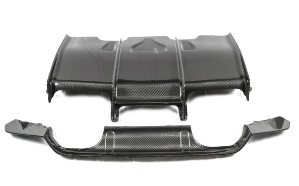 BMW 4 SERIES F82 M4 PSM Dynamic CARBON Rear Diffuser w/ Under Tray Combo